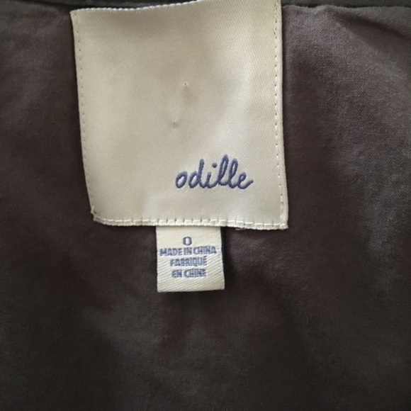 Anthropologie Odille pink grey floral skirt Sz 0​ - Picture 5 of 8